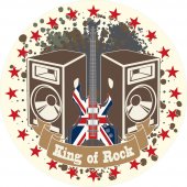 Vinilo decorativo king of rock