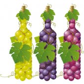 Vinilo decorativo las uvas de vino