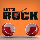 Vinilo decorativo let's rock