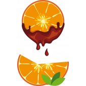 Vinilo decorativo naranja