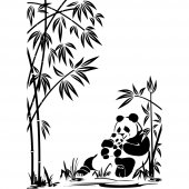 Vinilo decorativo panda