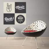 Vinilo decorativo rock