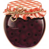 Vinilo decorativo tarro de mermelada