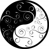 Vinilo decorativo ying yang