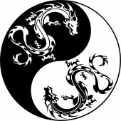 Vinilo decorativo ying yang