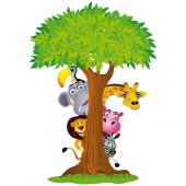 Vinilo infantil árbol