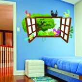 Vinilo infantil aves