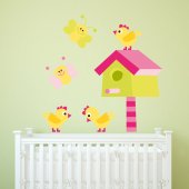 Vinilo infantil aves