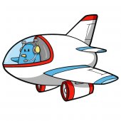 Vinilo infantil avión