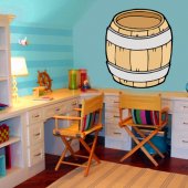 Vinilo infantil barril