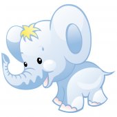 Vinilo infantil elefante