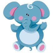 Vinilo infantil elefante