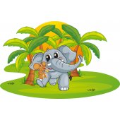 Vinilo infantil elefante bebé