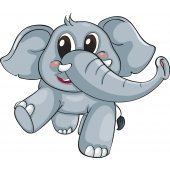 Vinilo infantil elefante bebé