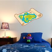 Vinilo infantil Mapa del tesoro