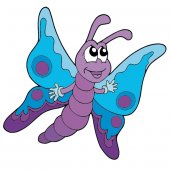 Vinilo infantil mariposa