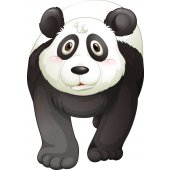 Vinilo infantil panda