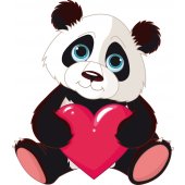 Vinilo infantil panda