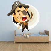 Vinilo infantil pirata