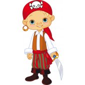 Vinilo infantil pirata