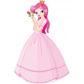 Vinilo infantil princesa