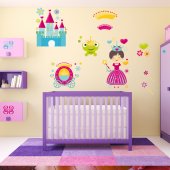 Vinilo infantil Princesa Accesorios