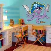 Vinilo infantil pulpo