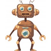 Vinilo infantil robot