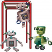 Vinilo infantil robot