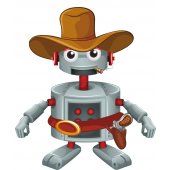 Vinilo infantil robot