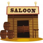 Vinilo infantil saloon