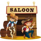 Vinilo infantil saloon