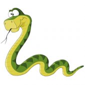 Vinilo infantil serpiente