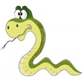 Vinilo infantil serpiente