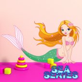 Vinilo infantil sirena