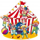 Vinilo infantil tienda de circo