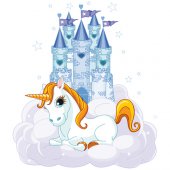 Vinilo infantil unicornio