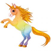 Vinilo infantil unicornio