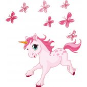 Vinilo infantil unicornio