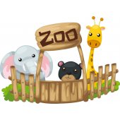 Vinilo infantil zoologico