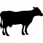 Vinilo Pizarra vaca