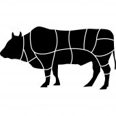 Vinilo Pizarra vaca